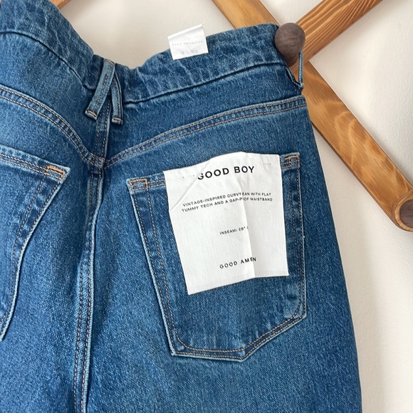 NWT Good American GOOD BOY FRAY HEM 28" INSEAM - Picture 5 of 7